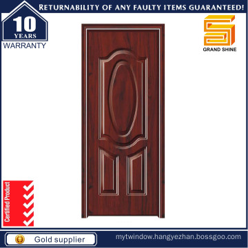 American Style Wood Edge Steel Entry Metal Security Door